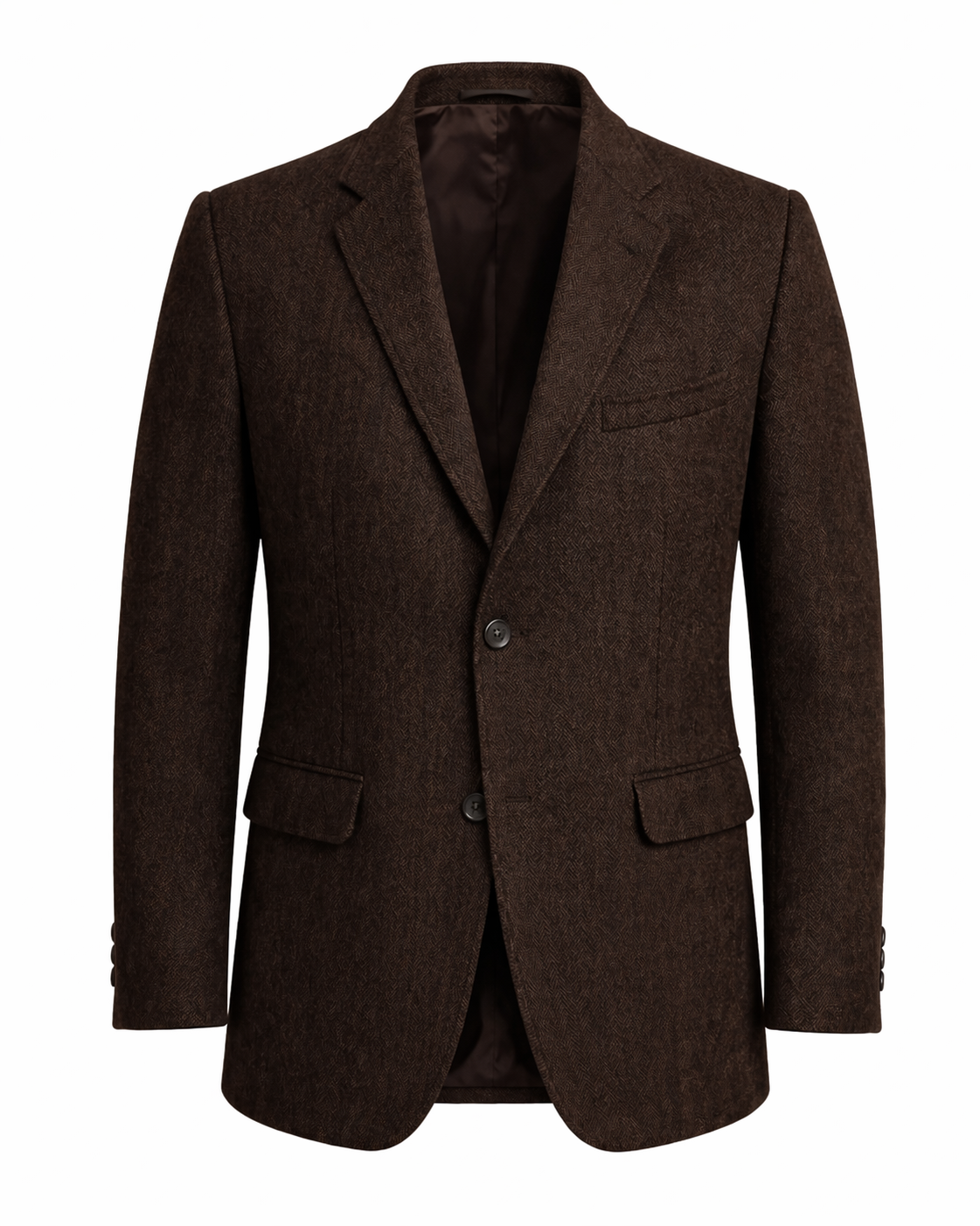 Brown blazer on a white background