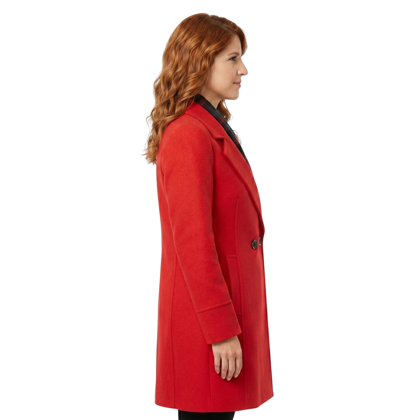 Underwood Red Wool Coat