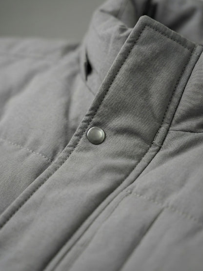 Men's Classic Gray Quilted Puffer Jacket
