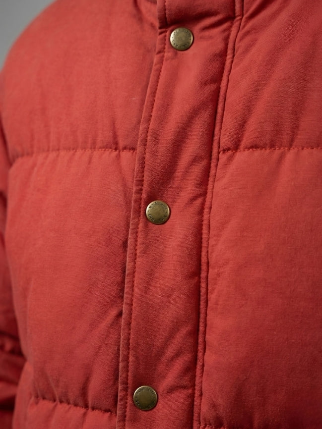 Men's Classic Red Winter Puffer Jacket