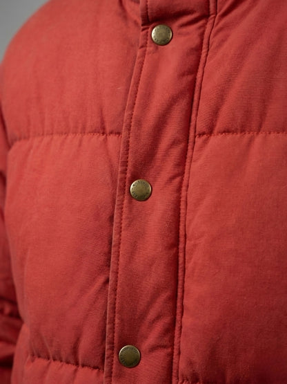 Men's Classic Red Winter Puffer Jacket