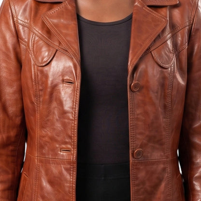 Cat Burns BAFTA 2026 Leather Jacket