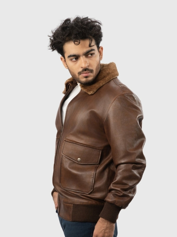 Men's G-1 Flight Style  Bomber Jacket