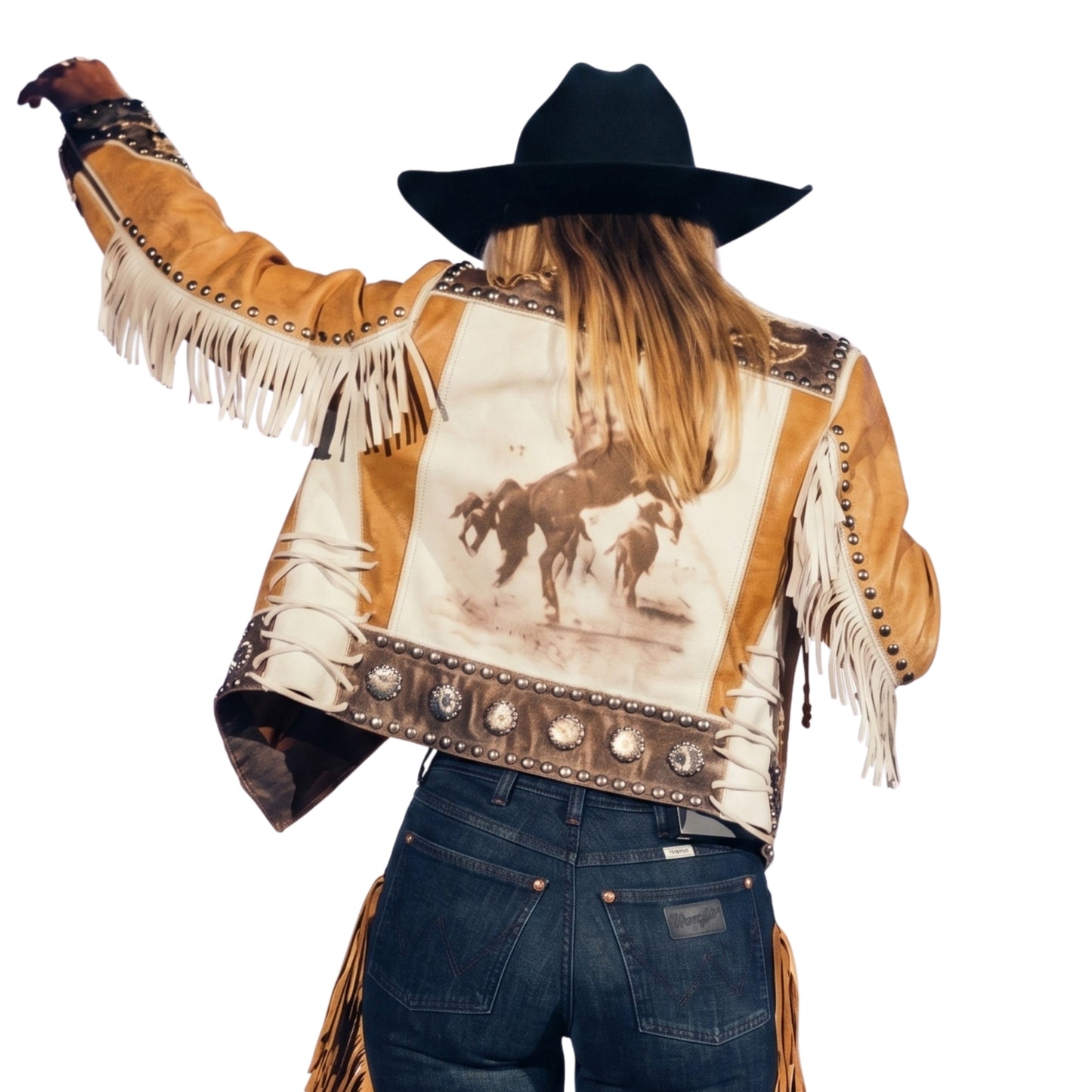 Lainey Wilson Peoples Choice Awards Brown Leather Jacket