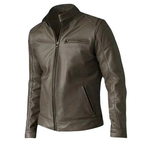 Elegant Unique Brown Leather Jacket – Premium Quality Stylish Outerwear for Men and Women