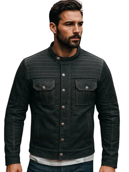 Men's Denim Motorcycle Jacket
