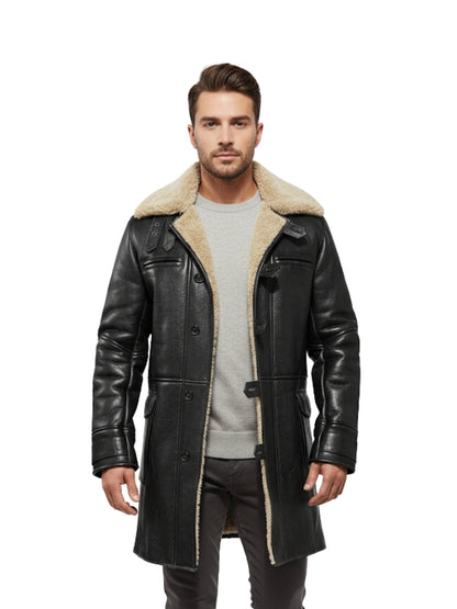 Bane's Leather Coat from The Dark Knight Rises - Real Sheepskin