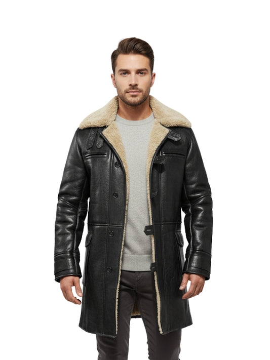 Bane's Leather Coat from The Dark Knight Rises - Real Sheepskin