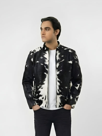 Men’s Cowhide Hair-On Pony Skin Jacket