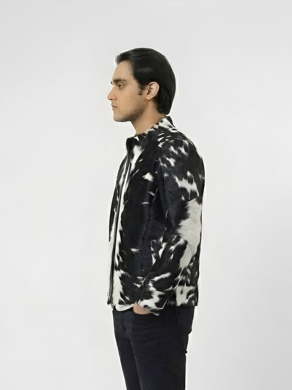 Men’s Cowhide Hair-On Pony Skin Jacket