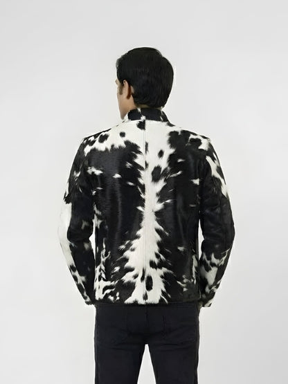 Men’s Cowhide Hair-On Pony Skin Jacket