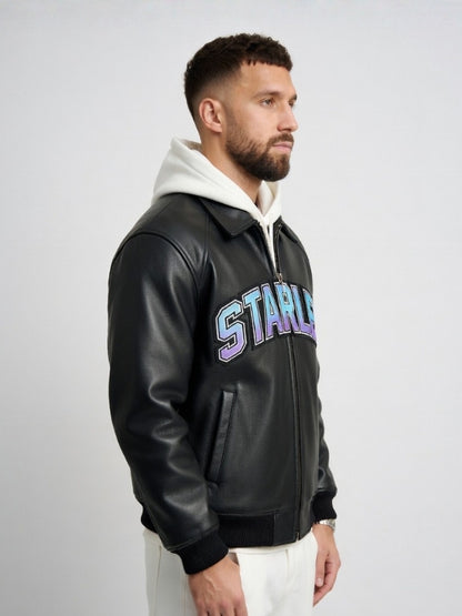 Men’s STARLET Leather Bomber Jacket
