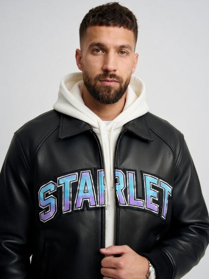 Men’s STARLET Leather Bomber Jacket
