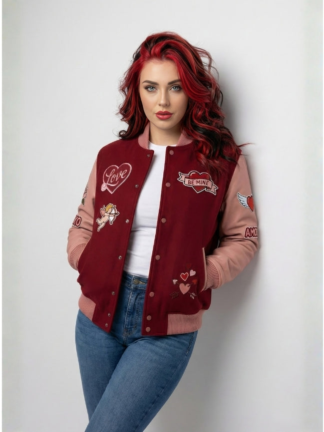 Cupid Valentine Varsity Jacket