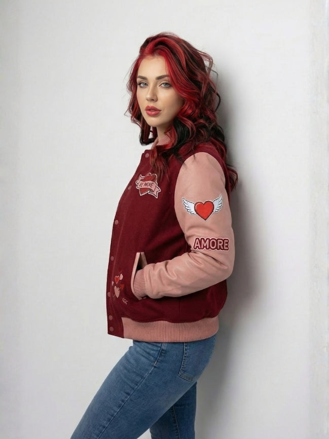 Cupid Valentine Varsity Jacket