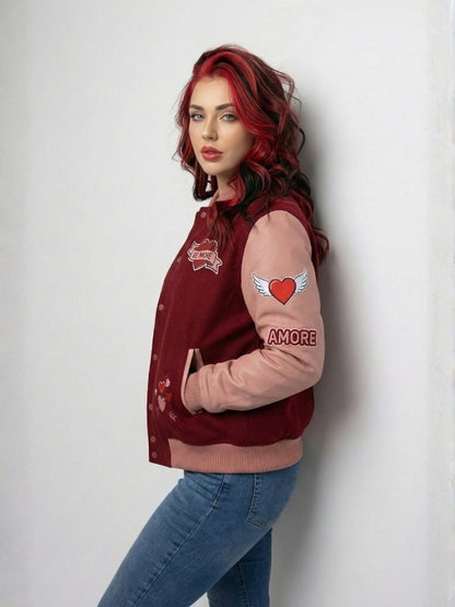 Cupid Valentine Varsity Jacket
