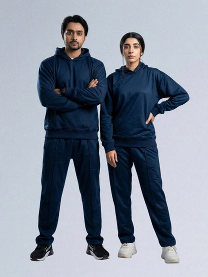 Unisex Blue Oversized Fleece Tracksuit