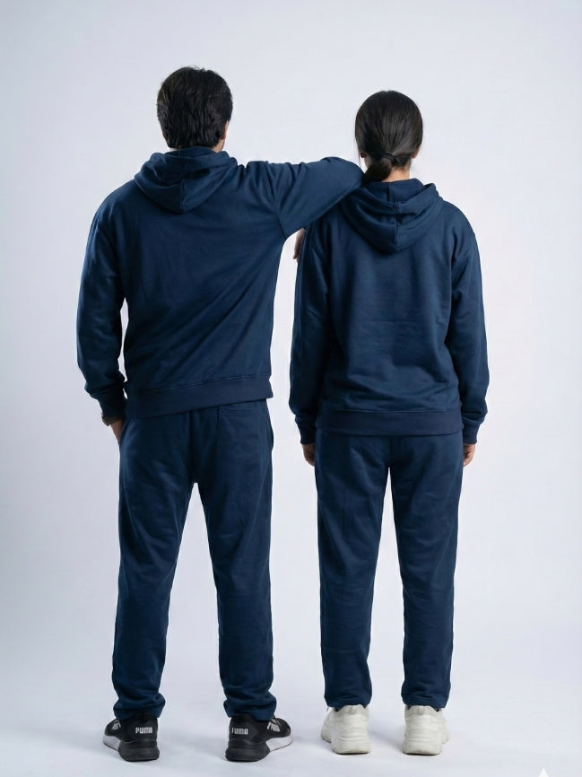 Unisex Blue Oversized Fleece Tracksuit