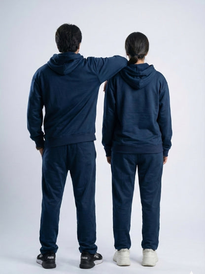 Unisex Blue Oversized Fleece Tracksuit