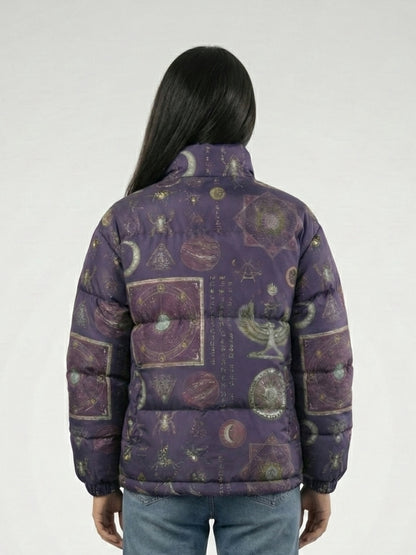Women's Celestial Aesthetic Puffer Jacket