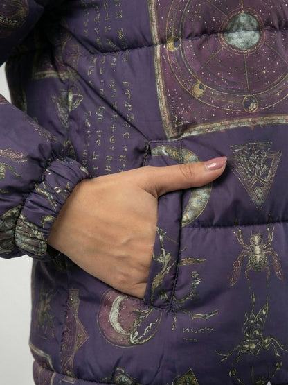 Women's Celestial Aesthetic Puffer Jacket