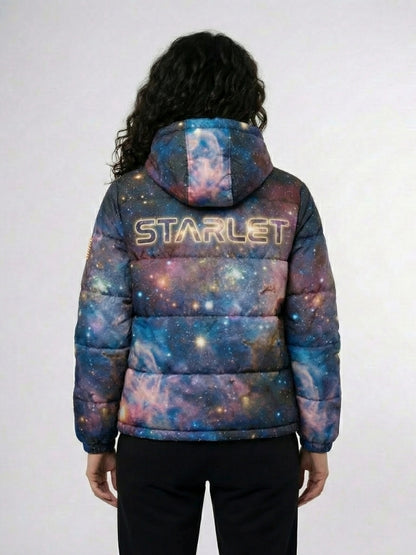 Women’s Cosmic Print Puffer Jacket