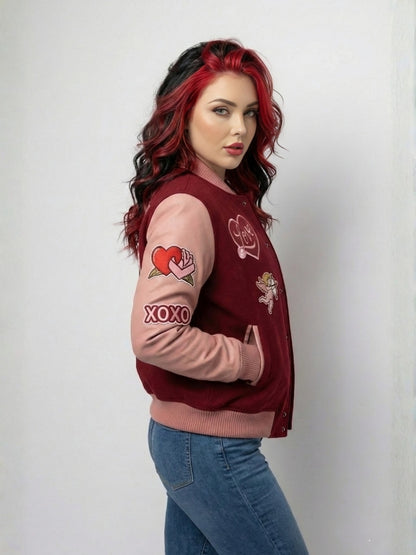 Cupid Valentine Varsity Jacket