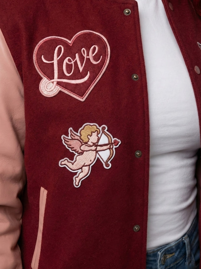 Cupid Valentine Varsity Jacket