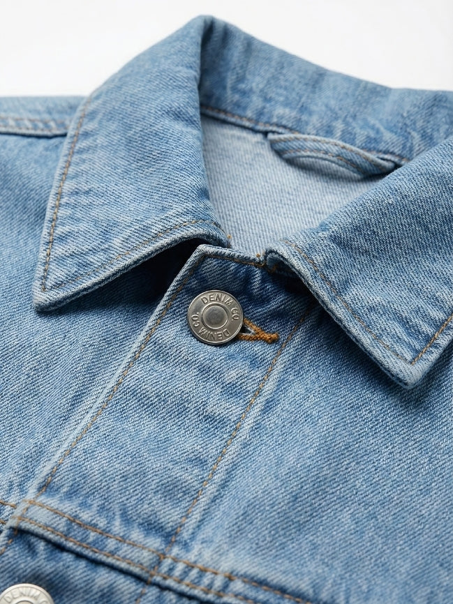 Men's American Flag Denim Jacket