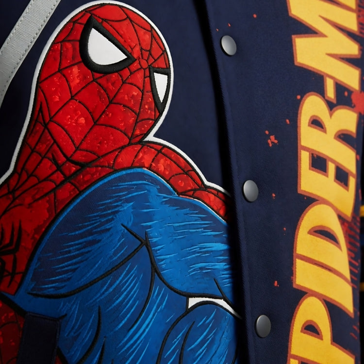 Men's Vintage JH Design Spider-Man Racing Cotton Jacket