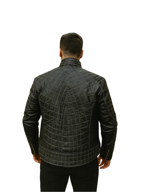 Venom Spiderman Real Leather Cosplay Costume Jacket
