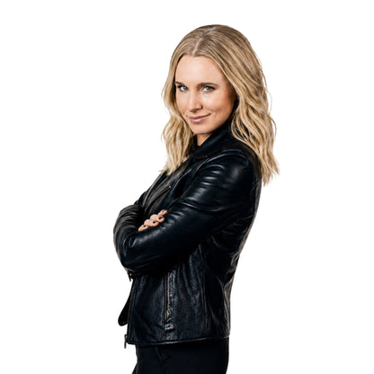 Veronica Mars Kristen Bell Black Biker Leather Jacket