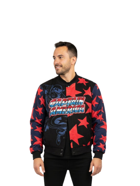 Vintage Captain America Racing Jacket
