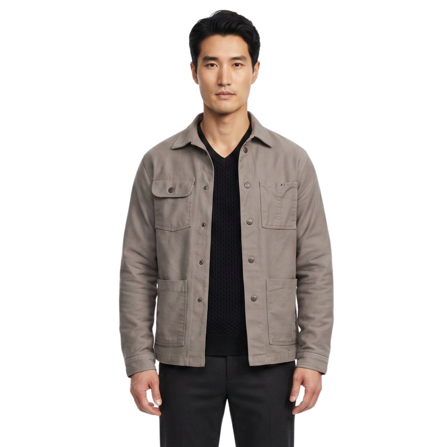 Walker Season 01 Alex Landi Gray Cotton Jacket Buy Now