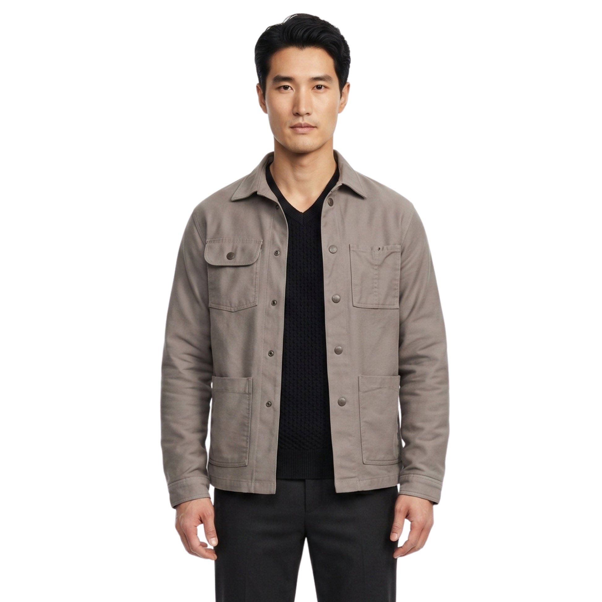 Walker Season 01 Alex Landi Gray Cotton Jacket Buy Now