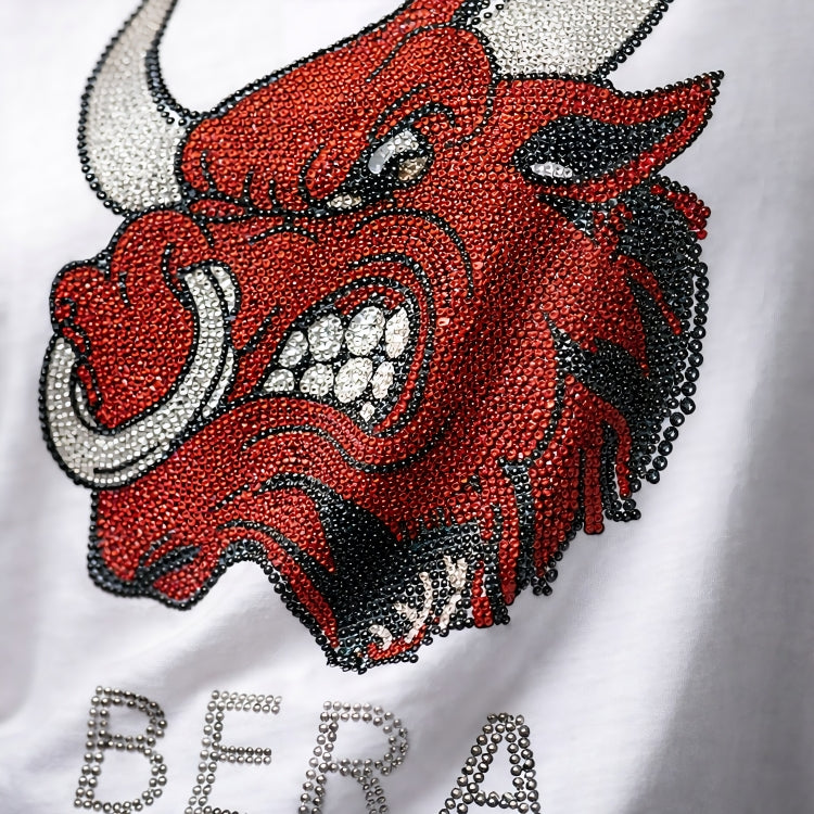 Red and black bull head design with 'BERA' text on a white background