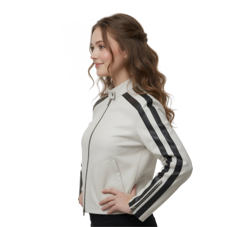 Women's Lambskin Racer Leather Jacket Get now