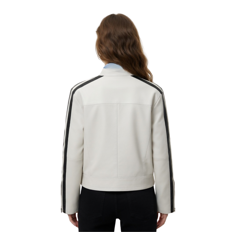 Women's Lambskin Racer Leather Jacket Get now Sale 