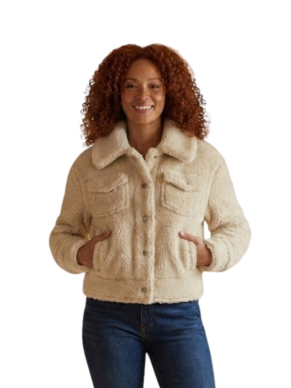 Women’s Plush Teddy Sherpa Trucker Jacket