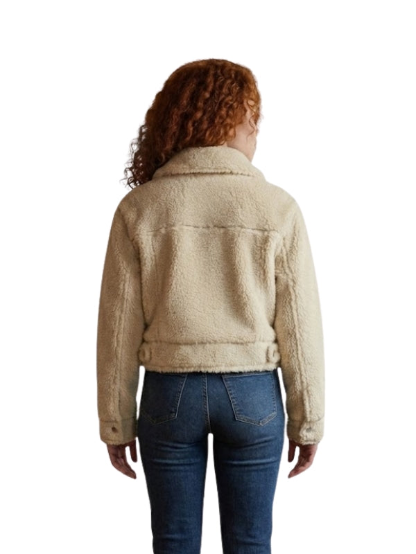 Women’s Plush Teddy Sherpa Trucker Jacket