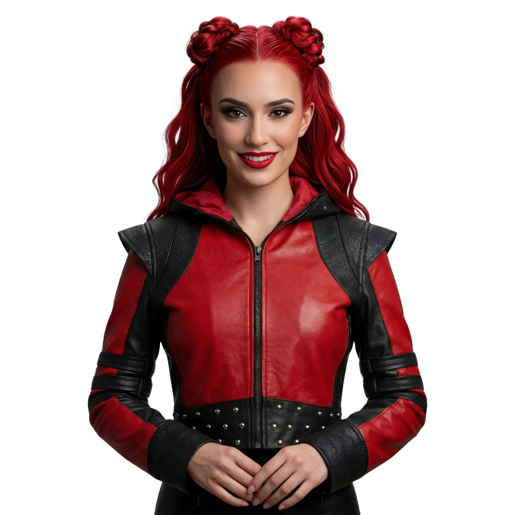Kylie Cantrall Descendants The Rise Of Red Studded Leather Jacket