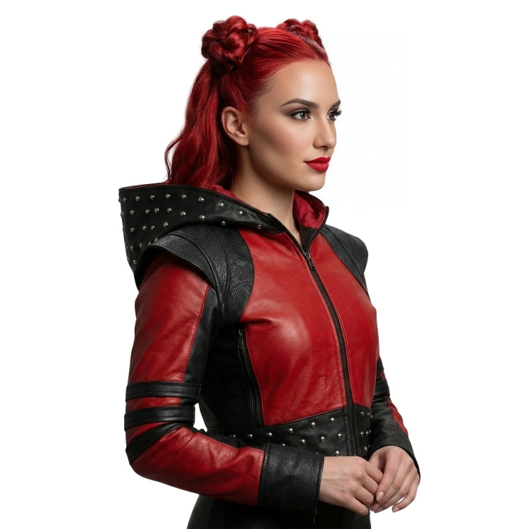 Descendants The Rise Of Red Studded Leather Jacket