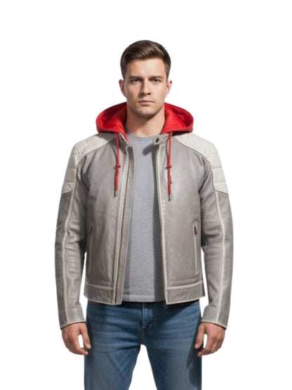 Arkham Knight Red Hood Leather Jacket