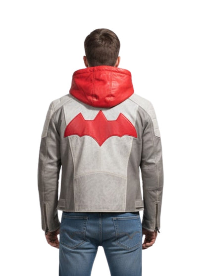 Arkham Knight Red Hood Leather Jacket
